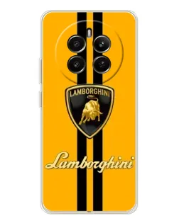 Чохол для Realme 12 з картинкою «Lamborghini Stripe жовтий»