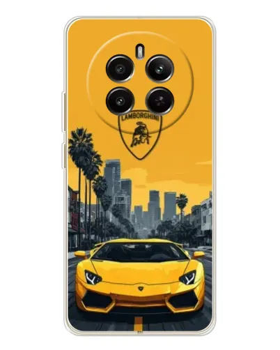 Чохол для Realme 12 з картинкою «Жовтий Lamborghini місто» Чохол для Realme 12 з картинкою «Жовтий Lamborghini місто»