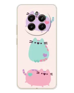 Чехол для Realme 12 с картинкой «Pusheen трио» Чехол для Realme 12 с картинкой «Pusheen трио»