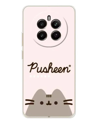 Чехол для Realme 12 с картинкой «Pusheen логотип»