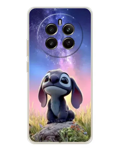 Чехол для Realme 12 с картинкой «Стич на рассвете»