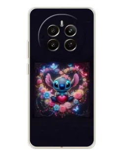 Чехол для Realme 12 с картинкой «Stitch в цветах» Чехол для Realme 12 с картинкой «Stitch в цветах»