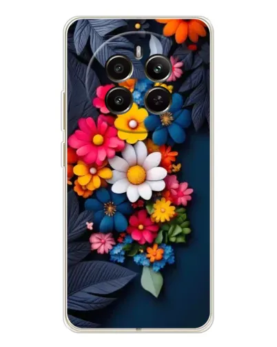 Чехол для Realme 12 с картинкой «Цветочная феерия»