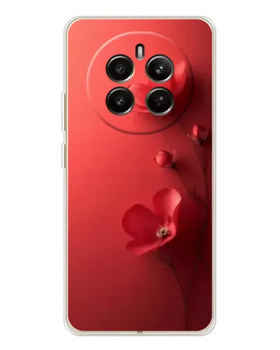 Чехол для Realme 12 с картинкой «Маковые соцветия»