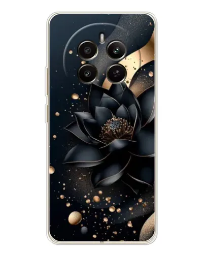 Чехол для Realme 12 с картинкой «Черный лотос»