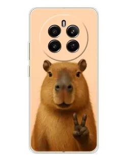 Чохол для Realme 12 з картинкою «Капібара вікторія»