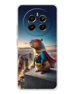 Чохол для Realme 12 з картинкою «Капі-мен супергерой»