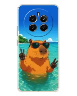 Чохол для Realme 12 з картинкою «Морська капібара»