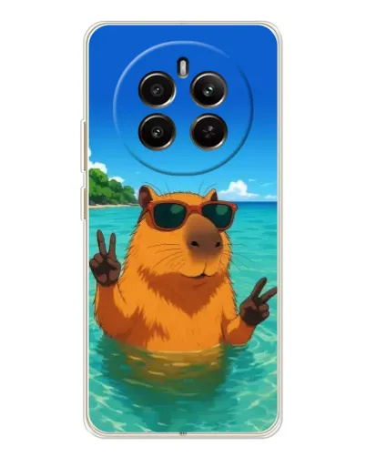 Чехол для Realme 12 с картинкой «Морская капибара» Чехол для Realme 12 с картинкой «Морская капибара»