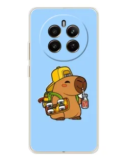 Чохол для Realme 12 з картинкою «Капібара на скейті»