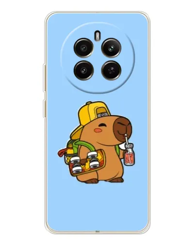 Чехол для Realme 12 с картинкой «Капибара на скейте» Чехол для Realme 12 с картинкой «Капибара на скейте»