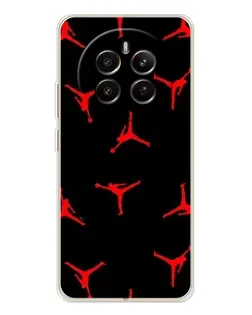 Чохол для Realme 13 4G з картинкою «Jordan Red Pattern»
