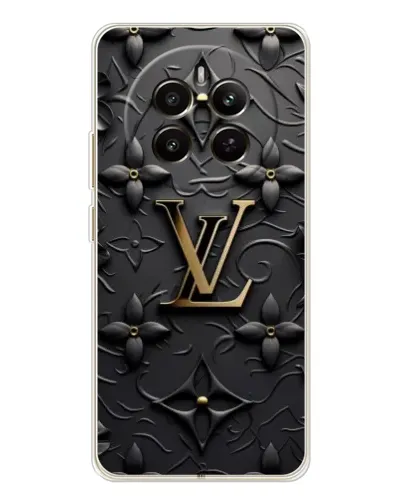 Чехол для Realme 13 4G с картинкой «Кожаная текстура LV»