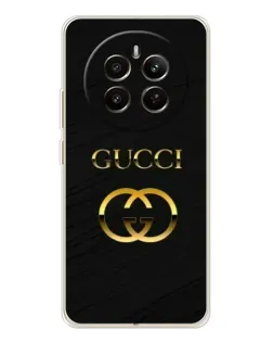 Чехол для Realme 13 4G с картинкой «Золотой логотип Gucci»