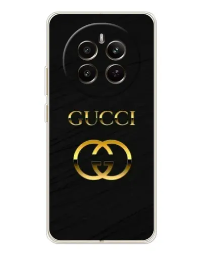 Чехол для Realme 13 4G с картинкой «Золотой логотип Gucci»