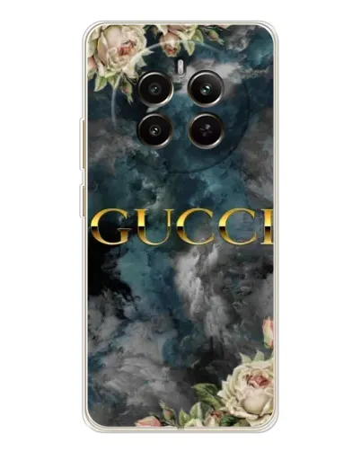 Чехол для Realme 13 4G с картинкой «Абстрактные цветы Gucci»