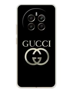 Чохол для Realme 13 4G з картинкою «Gucci — золото на чорному» Чохол для Realme 13 4G з картинкою «Gucci — золото на чорному»