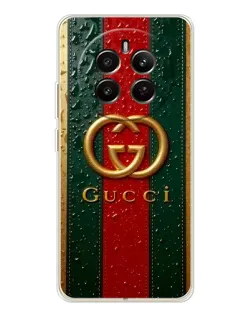 Чохол для Realme 13 4G з картинкою «Gucci — фірмова смуга та золото» Чохол для Realme 13 4G з картинкою «Gucci — фірмова смуга та золото»