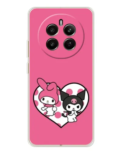 Чехол для Realme 13 4G с картинкой «Kuromi и My Melody»