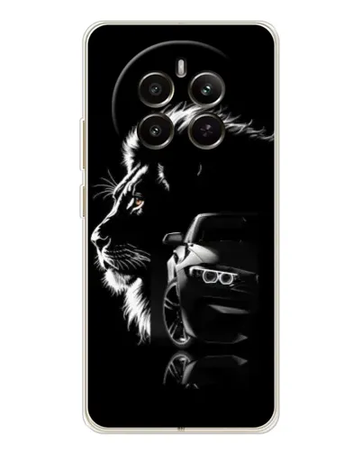 Чохол для Realme 13 4G з картинкою «BMW та лев» Чохол для Realme 13 4G з картинкою «BMW та лев»
