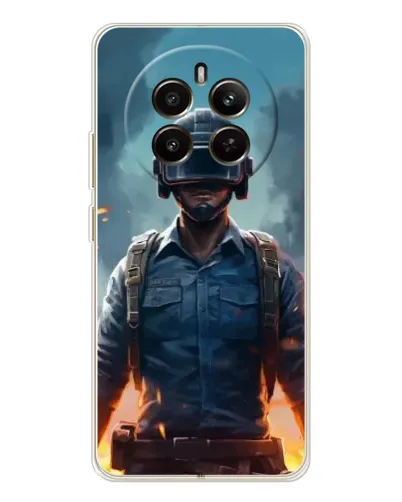 Чехол для Realme 13 4G с картинкой «PUBG — реалистичный герой»