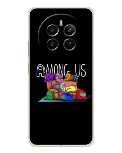 Чехол для Realme 13 4G с картинкой «Логотип Among Us» Чехол для Realme 13 4G с картинкой «Логотип Among Us»