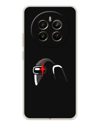 Чехол для Realme 13 4G с картинкой «Among Us шлем» Чехол для Realme 13 4G с картинкой «Among Us шлем»