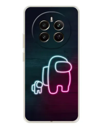 Чехол для Realme 13 4G с картинкой «Among Us неон-арт» Чехол для Realme 13 4G с картинкой «Among Us неон-арт»