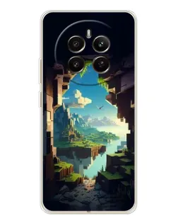 Чехол для Realme 13 4G с картинкой «Вид из пещеры»
