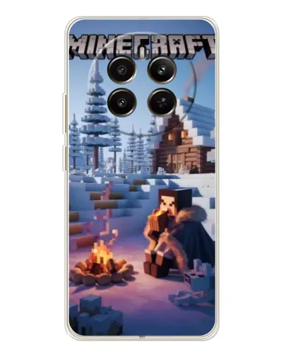 Чехол для Realme 13 4G с картинкой «Зимний Minecraft» Чехол для Realme 13 4G с картинкой «Зимний Minecraft»
