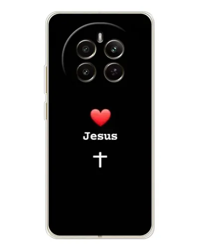 Чехол для Realme 13 4G с картинкой «Сердце - Jesus» Чехол для Realme 13 4G с картинкой «Сердце - Jesus»