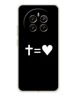 Чехол для Realme 13 4G с картинкой «Крест и Сердце»