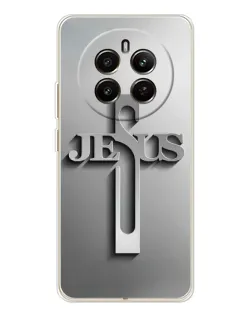 Чохол для Realme 13 4G з картинкою «Металевий хрест Jesus» Чохол для Realme 13 4G з картинкою «Металевий хрест Jesus»