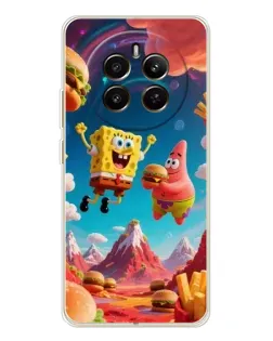Чехол для Realme 13 4G с картинкой «Космический фастфуд»