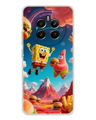Чехол для Realme 13 4G с картинкой «Космический фастфуд» Чехол для Realme 13 4G с картинкой «Космический фастфуд»