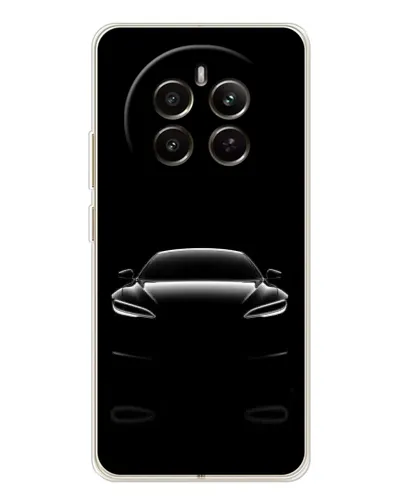 Чехол для Realme 13 4G с картинкой «Силуэт Tesla Night» Чехол для Realme 13 4G с картинкой «Силуэт Tesla Night»