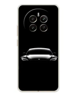 Чехол для Realme 13 4G с картинкой «Фары Tesla Night»