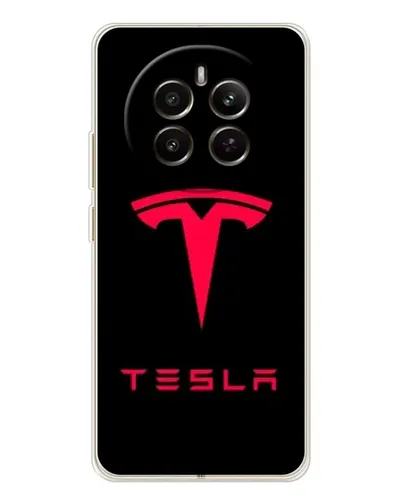 Чехол для Realme 13 4G с картинкой «Tesla Red Logo» Чехол для Realme 13 4G с картинкой «Tesla Red Logo»