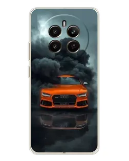 Чохол для Realme 13 4G з картинкою «Audi у хмарах диму»