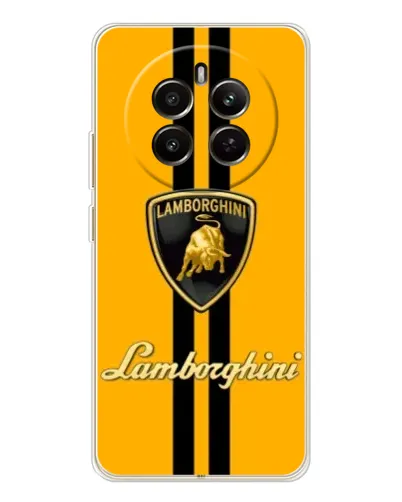 Чехол для Realme 13 4G с картинкой «Lamborghini Stripe желтый»