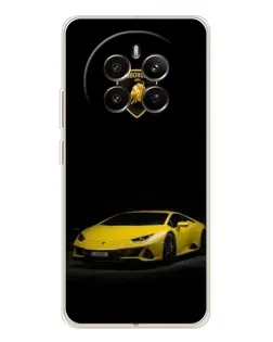 Чехол для Realme 13 4G с картинкой «Lamborghini желтый акцент»