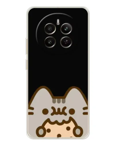 Чехол для Realme 13 4G с картинкой «Пушин на черном» Чехол для Realme 13 4G с картинкой «Пушин на черном»