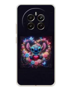 Чехол для Realme 13 4G с картинкой «Stitch в цветах» Чехол для Realme 13 4G с картинкой «Stitch в цветах»