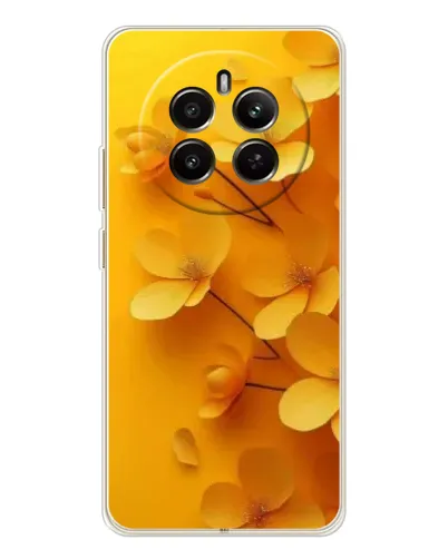Чехол для Realme 13 4G с картинкой «Золотые лепестки»