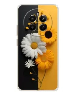 Чехол для Realme 13 4G с картинкой «Подсолнух и ромашка»
