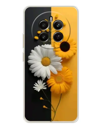 Чехол для Realme 13 4G с картинкой «Подсолнух и ромашка»
