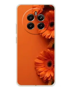 Чехол для Realme 13 4G с картинкой «Оранжевые герберы»