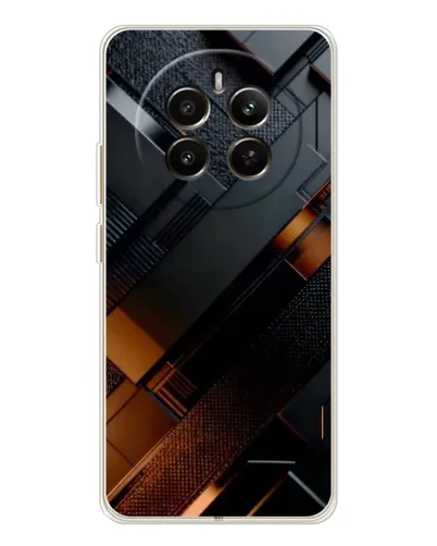 Чехол для Realme 13 4G с картинкой «Черные геометрические блоки» Чехол для Realme 13 4G с картинкой «Черные геометрические блоки»