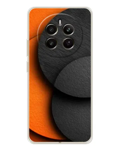 Чехол для Realme 13 4G с картинкой «Геометрия оранжевых кругов» Чехол для Realme 13 4G с картинкой «Геометрия оранжевых кругов»