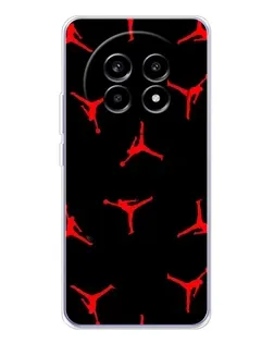 Чехол для Realme 13 Pro Plus с картинкой «Jordan Red Pattern»